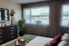 Custom Semi Sheer Bedroom Drapery