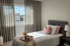 Custom Semi Sheer Bedroom Drapery