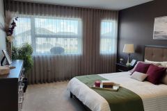 Custom Sheer Bedroom Drapery