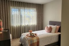 Custom Semi Sheer Bedroom Drapery