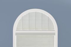 Fixed Arch with Wood blinds