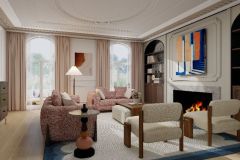 Arched window with Drapery