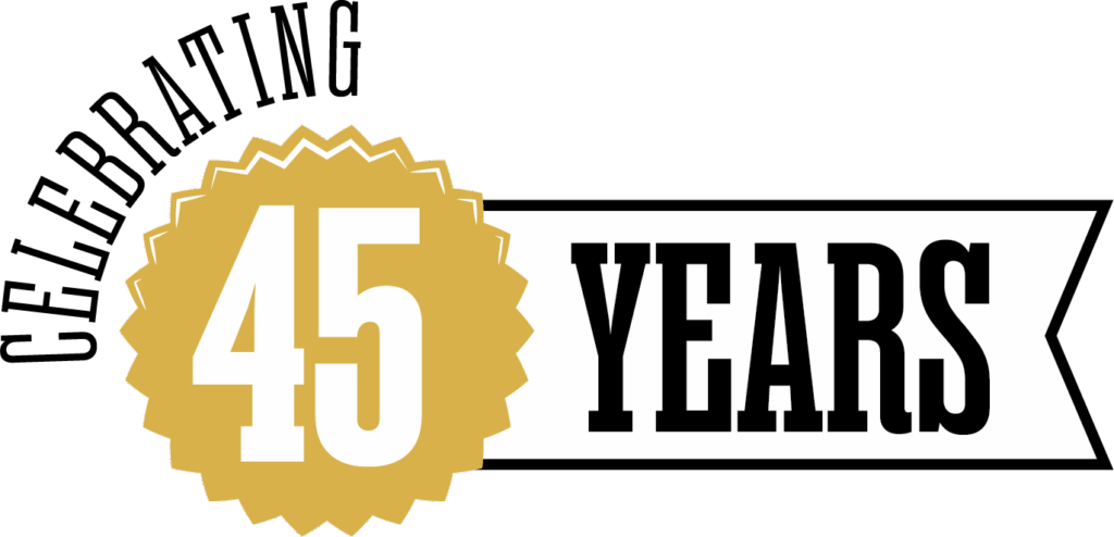 Celebrating 45 years in business!