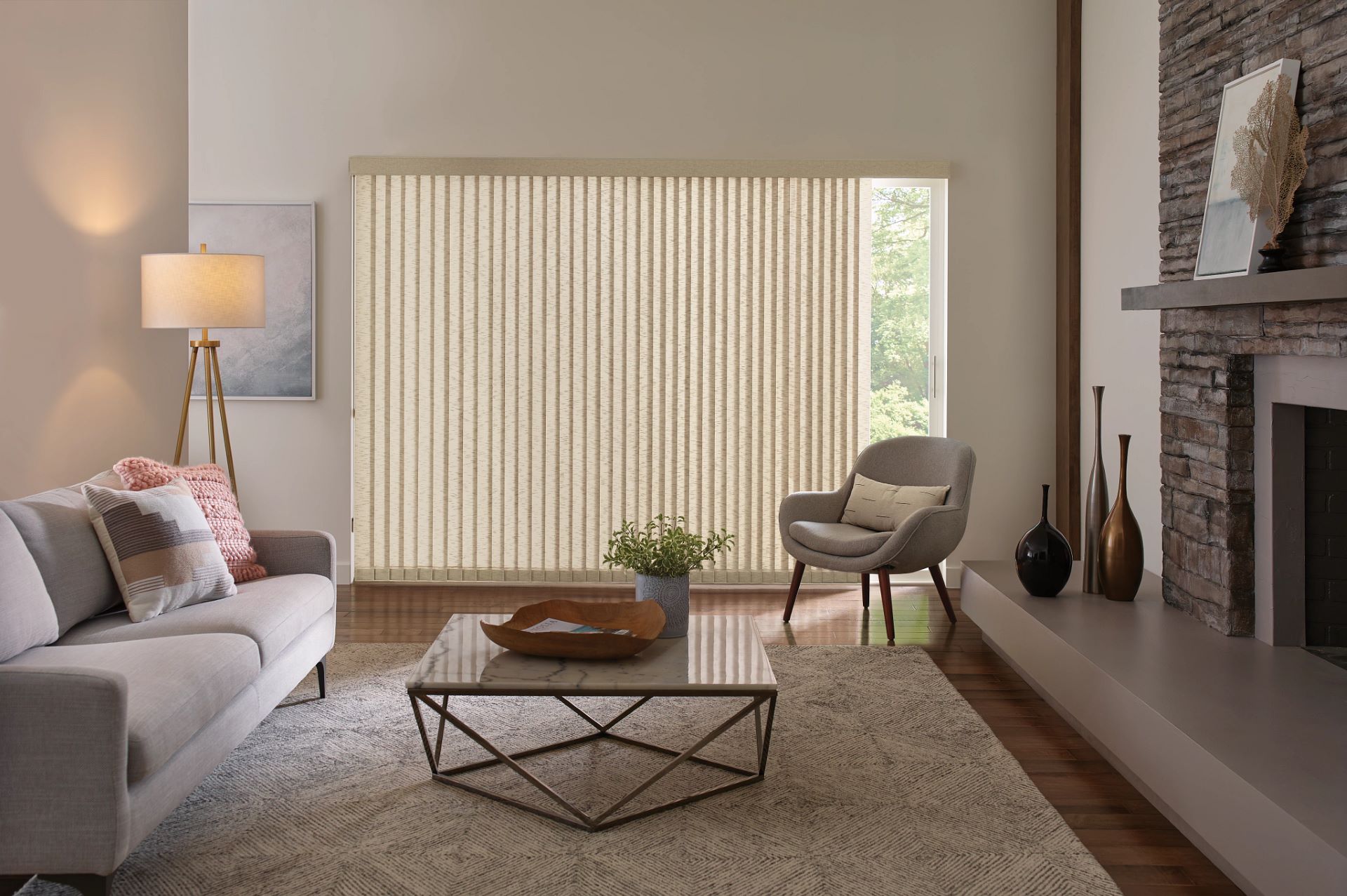 Verticals on a Patio Door