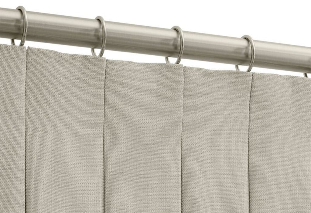 Inverted Box Pleat Drapery