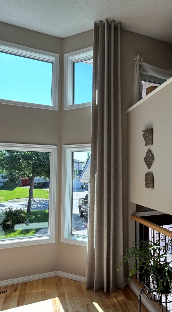 Double high drapery panels
