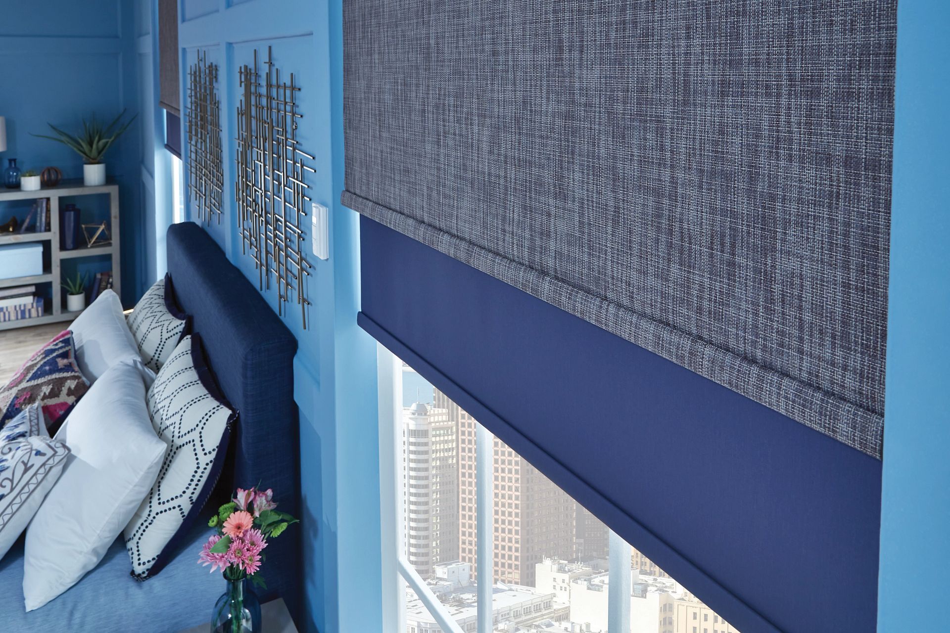 Roller Shade with a Dual Shade option